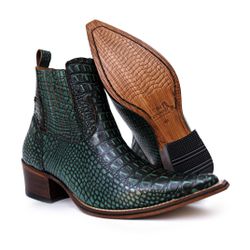 Botina Country Masculina Bico Fino Couro Bovino Le... - JM Country