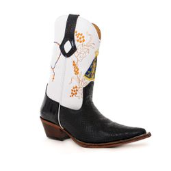 Bota Texana Masculina Bico Fino Couro Legítimo Ana... - JM Country