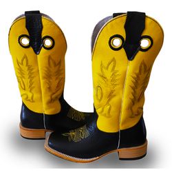 Bota Texana Masculina Couro Legítimo Bovino Látego... - JM Country