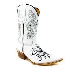 Bota Texana Masculina Bico Fino Couro Bovino Legít... - JM Country