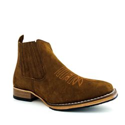 Botina Texana Country Masculina Couro Legítimo Cra... - JM Country