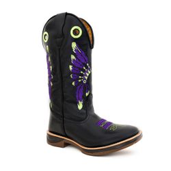 Bota Texana Masculina Couro Legítimo Látego Preto ... - JM Country