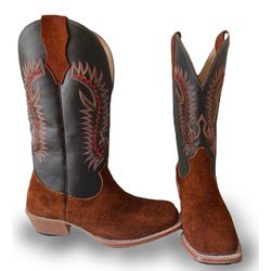 Bota Texana Masculina Couro Legítimo Bovino Invert... - JM Country