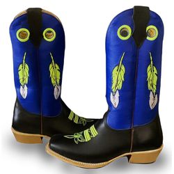 Bota Texana Masculina Couro Legítimo Bovino Látego... - JM Country