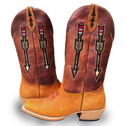 Bota Texana Masculina Couro Legítimo Bovino Nobuck... - JM Country
