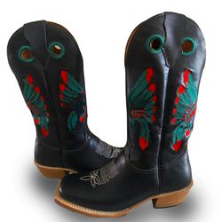 Bota Texana Masculina Couro Legítimo Bovino Látego... - JM Country