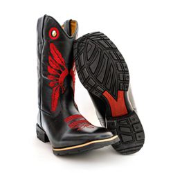 Bota Texana Masculina Cano Padrão Couro Bovino Leg... - JM Country