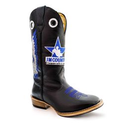 Bota Texana Masculina Couro Legítimo Bovino Látego... - JM Country