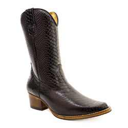 Bota Texana Feminina Cano Médio Couro Legítimo Bov... - JM Country