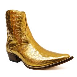 Botina Country Masculina Bico Fino Couro Legítimo ... - JM Country