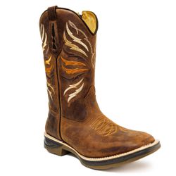 Bota Texana Masculina Couro Legítimo Crazy Horse S... - JM Country