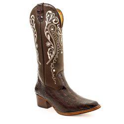 Bota Texana Feminina Country Couro Legítimo Bovino... - JM Country