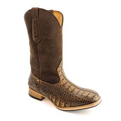 Bota Texana Masculina Bico Quadrado Couro Exótico ... - JM Country