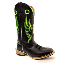 Bota Texana Masculina Couro Legítimo Bovino Látego... - JM Country