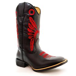Bota Texana Masculina Cano Padrão Couro Bovino Leg... - JM Country