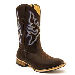 Bota Texana Masculina Cano Padrão Couro Legítimo B... - JM Country