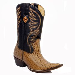 Bota Country Texana Masculina Bico Fino Couro Duba... - JM Country