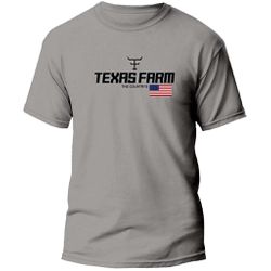 Camiseta Country Texas Farm Cinza Claro 100% Algod... - JM Country