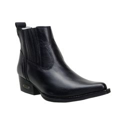 Botina Country Masculina Bico Fino Tradicional Cou... - JM Country
