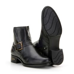 Bota Country Cano Curto Feminina Couro Legítimo Lá... - JM Country