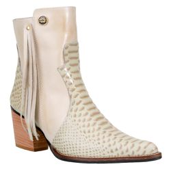 Bota Cano Curto Feminina Country Bico Fino Couro L... - JM Country