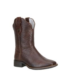  Bota Texana Feminina Bico Quadrado Couro Mamute C... - JM Country