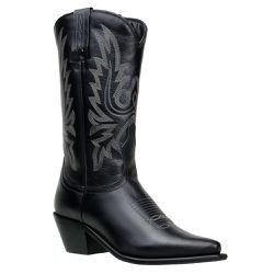 Bota Texana Country Feminina Bico Fino Couro Fóssi... - JM Country