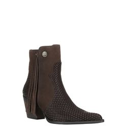 Bota Cano Curto Feminina Country Bico Fino Couro S... - JM Country