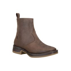 Bota Coturno Texana Masculina Couro Legítimo Crazy... - JM Country