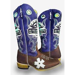 Bota Texana Masculina Couro Legítimo Bovino Crazy ... - JM Country