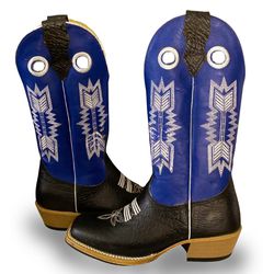 Bota Texana Masculina Couro Legítimo Bovino Tubarã... - JM Country
