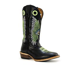 Bota Texana Carrapeta Couro Legítimo Látego Preto ... - JM Country
