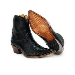 Botina Country Masculina Bico Fino Couro Bovino Le... - JM Country