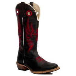 Bota Texana Masculina Bico Quadrado Couro Legítimo... - JM Country