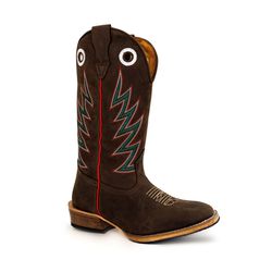 Bota Texana Masculina Couro Legítimo Mustang Café ... - JM Country
