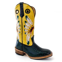 Bota Texana Masculina Couro Bovino Legítimo Jacaré... - JM Country