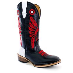 Bota Texana Masculina Couro Legítimo Látego Preto ... - JM Country