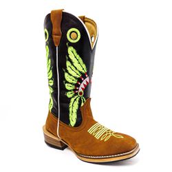 Bota Texana Masculina Couro Legítimo Bovino Látego... - JM Country