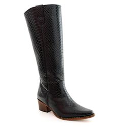 Bota Over Montaria Feminina Bico fino Couro Legíti... - JM Country