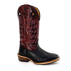 Bota Texana Masculina Bico Quadrado Couro Legítimo... - JM Country