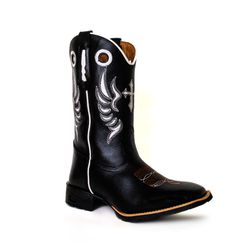 Bota Texana Masculina Cano Padrão Couro Bovino Leg... - JM Country