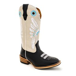 Bota Texana Masculina Couro Legítimo Látego Preto ... - JM Country