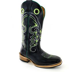 Bota Texana Masculina Couro Legítimo Látego Preto ... - JM Country