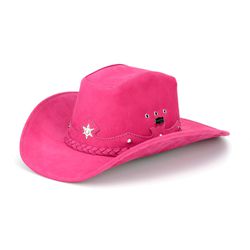 Chapéu Country Feminino Couro Rosa Estrela - AmRo... - JM Country