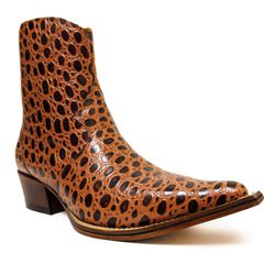 Botina Country Masculina Bico Fino Couro Legítimo ... - JM Country