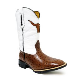 Bota Texana Masculina Cano Padrão Couro Legítimo A... - JM Country