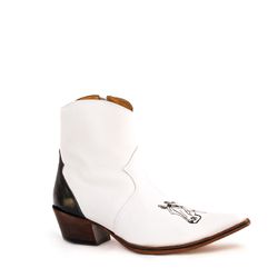 Botina Country Masculina Bico Fino Couro Bovino Le... - JM Country