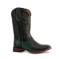 Bota Texana Masculina Bico Quadrado Couro Bovino J... - JM Country