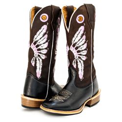 Bota Texana Masculina Couro Legítimo Mustang Café ... - JM Country