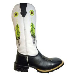 Bota Texana Masculina Cano Padrão Couro Legítimo F... - JM Country